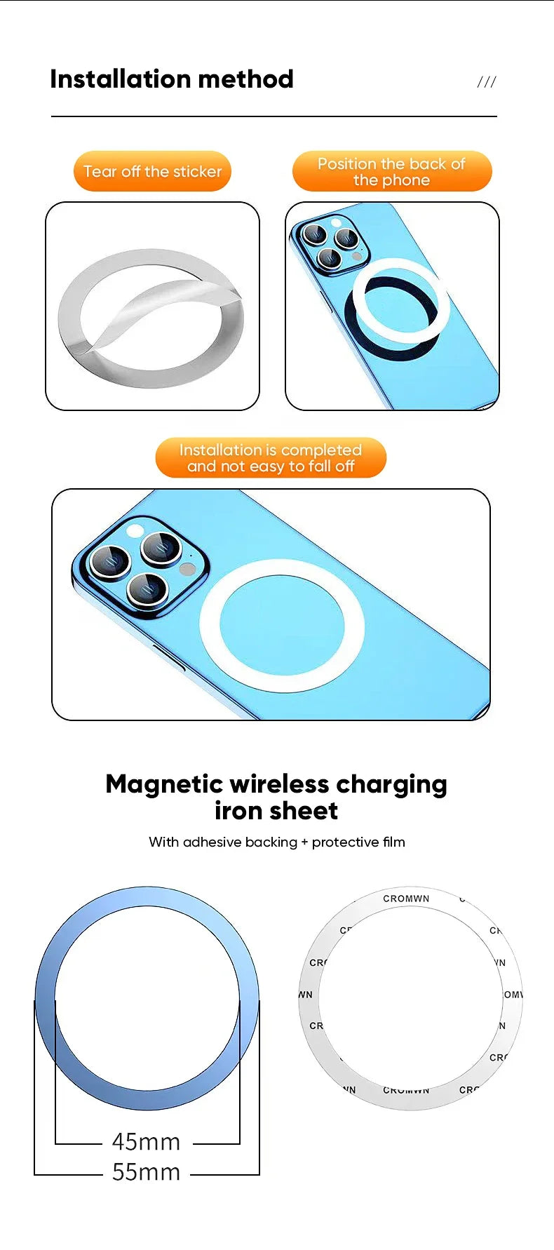 Magnetic Mount Car Phone Holder