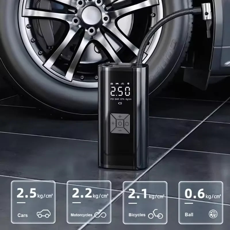 Wireless Air Pump 150psi Portable Electric Tire Inflator