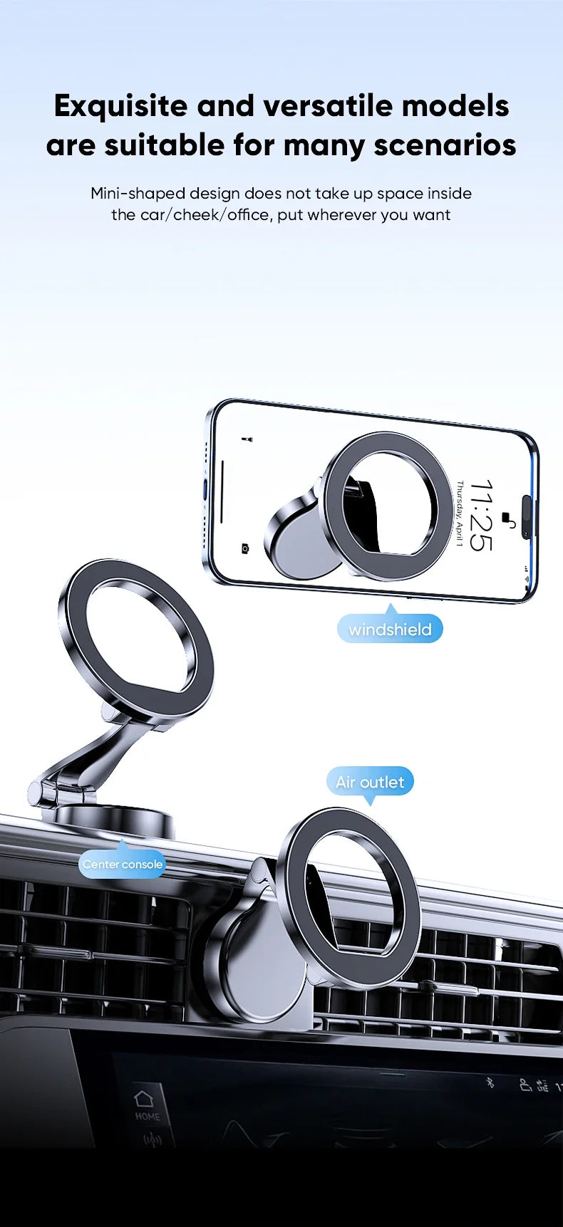 Magnetic Mount Car Phone Holder