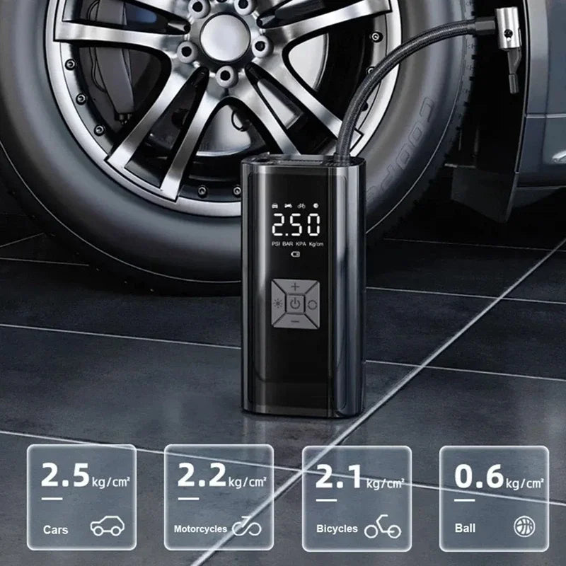 Wireless Air Pump 150psi Portable Electric Tire Inflator
