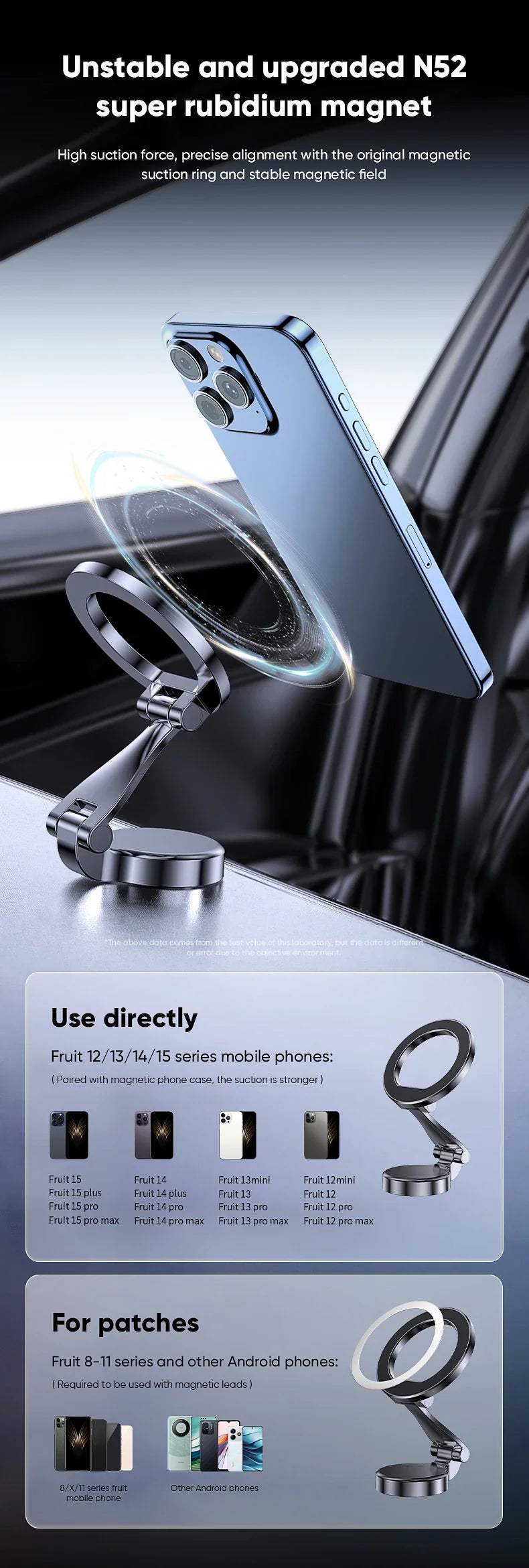 Magnetic Mount Car Phone Holder